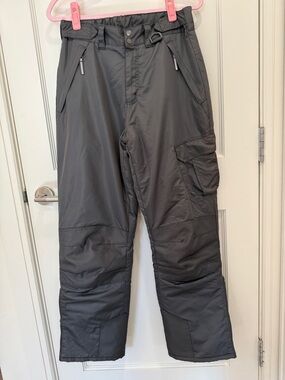 Men's Gray Insulated Snow Pants